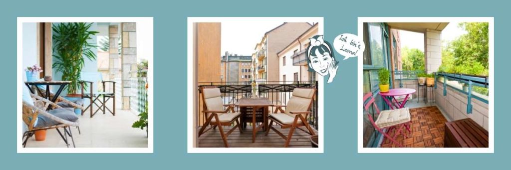 kleinen Balkon gestalten, Balkon neu gestalten, Wohnexpertin Leona, Möbel und Design 